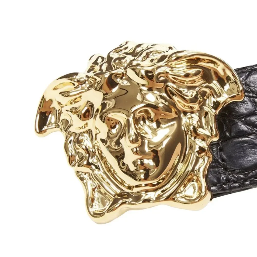 Versace La Medusa Gold Buckle Belt